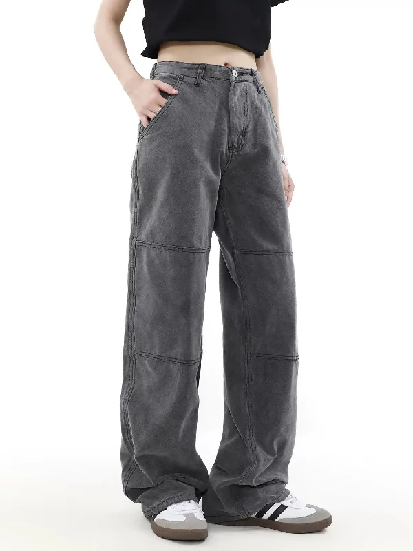 Lined Seams Workwear Jeans