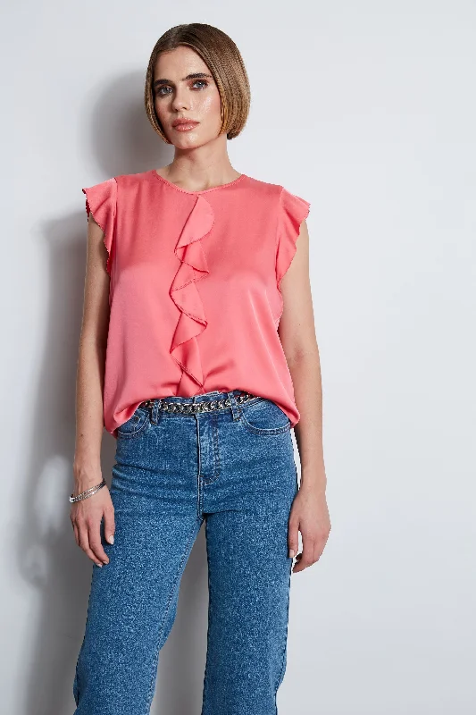 Silk Ruffle Shirt