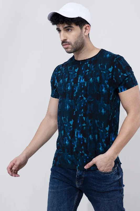 Impasto Blue T-Shirt