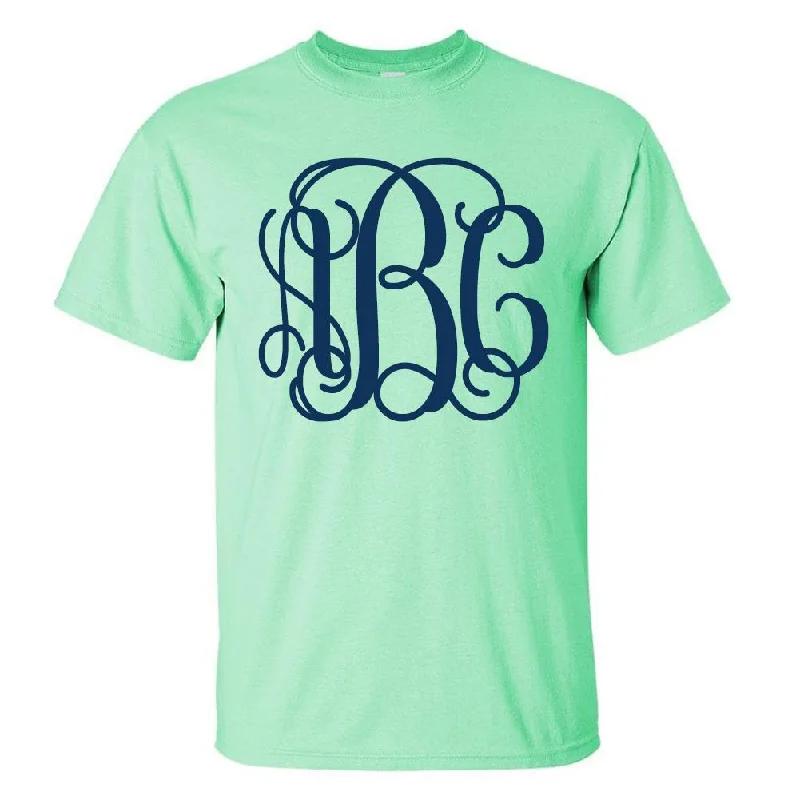 Monogrammed Big Print Basic T-Shirt