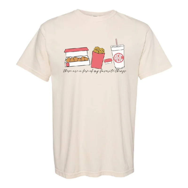 Monogrammed 'Favorite Things' Fast Food T-Shirt