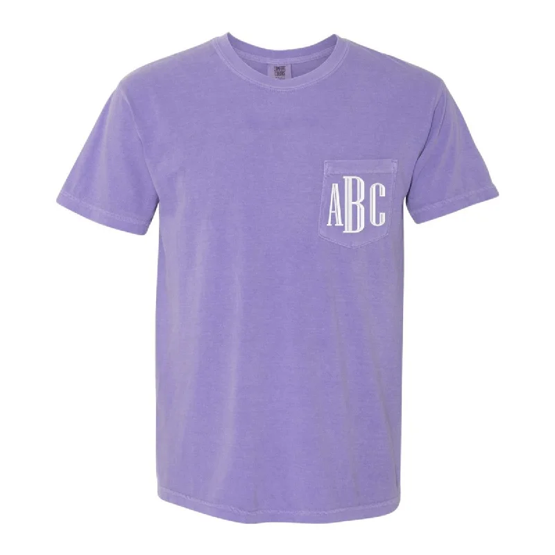 Monogrammed Comfort Colors Pocket T-Shirt