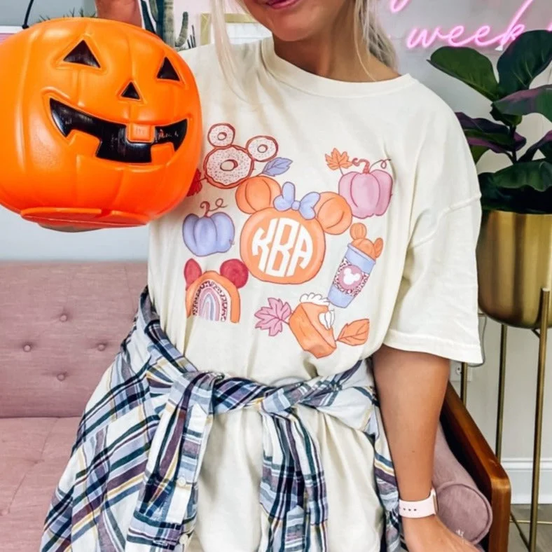 Monogrammed 'Fall Magic' T-Shirt