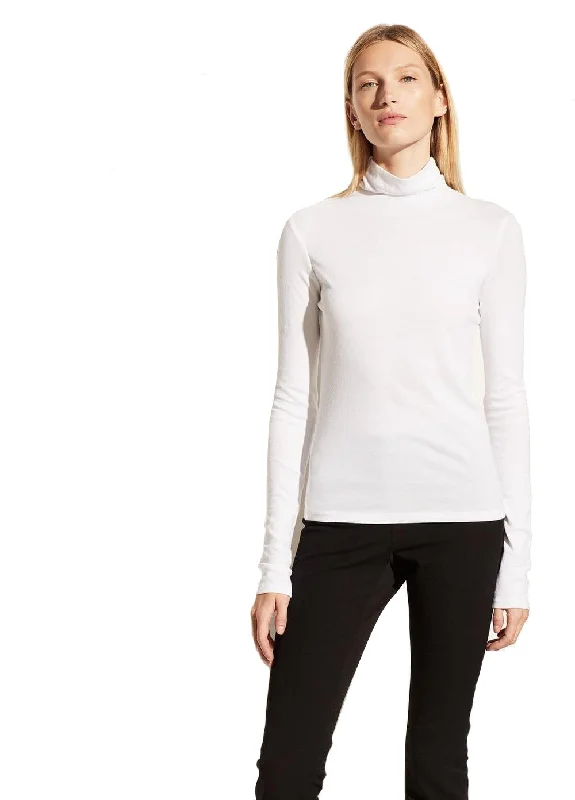 Essential Long Sleeve Turtleneck - White