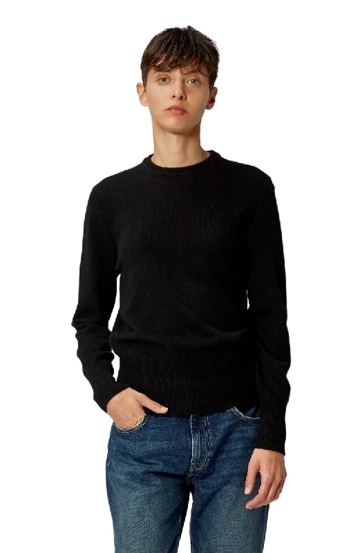 Sanni Cashmere Crew Sweater - Black