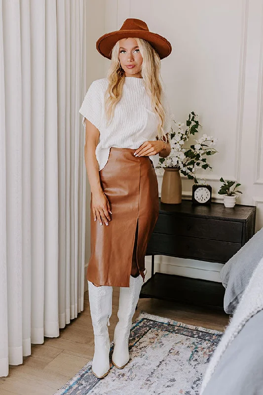 The Glee Faux Leather Skirt