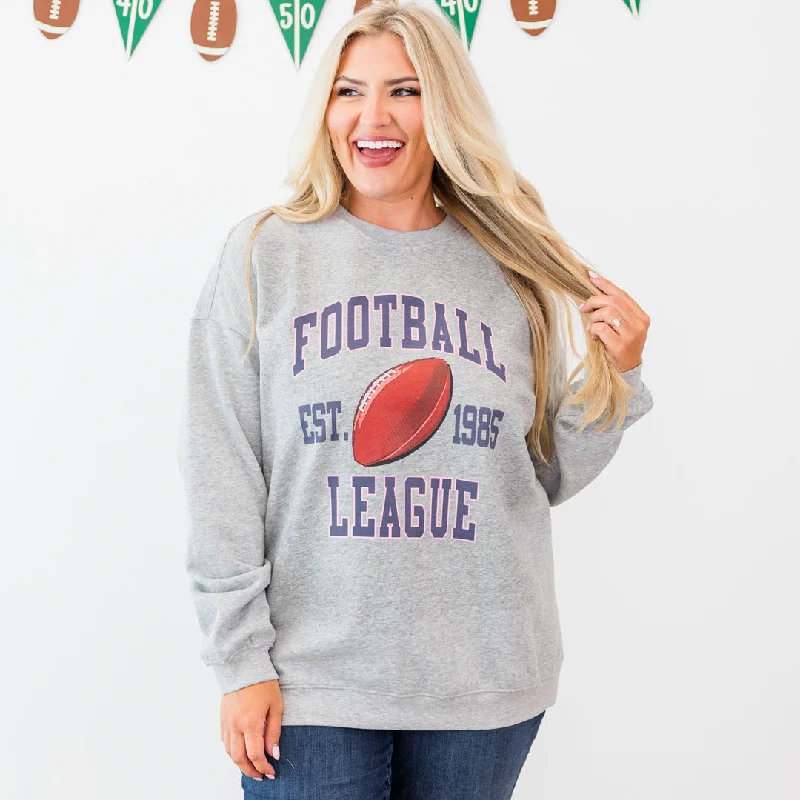 Cozy On Game Day Pullover, Heather Gray