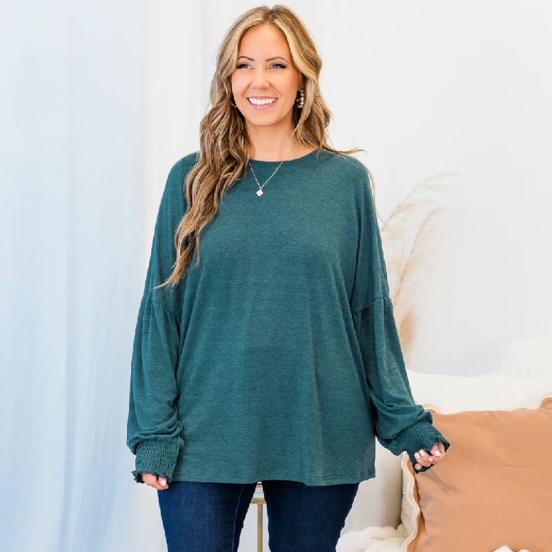 Princess And The Popper Top, Teal