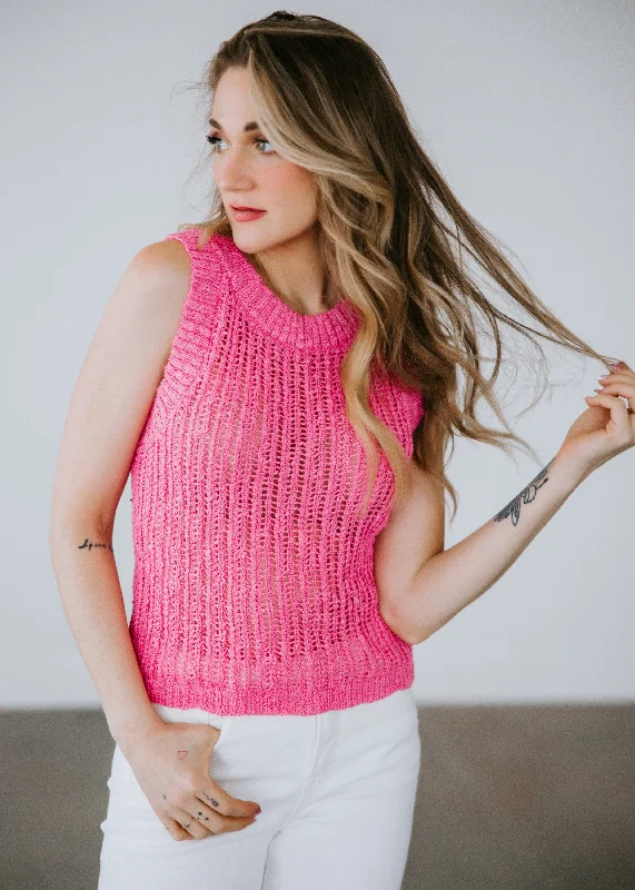 Sheila Crochet Knit Top