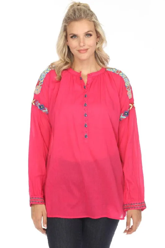 Johnny Was Biya Beaded Embroidered Blouse B24224B3 *