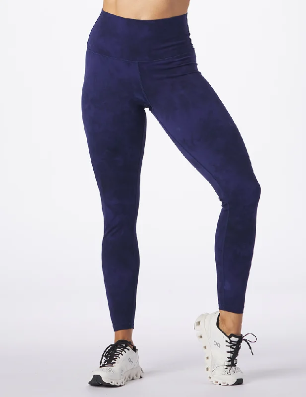 High Waist Pure Legging: Indigo Tie-Dye