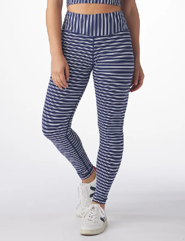 Sultry Legging: Nautical Stripe