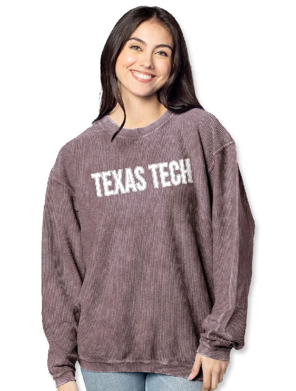 Texas Tech "Freshman" Corded Crew Sweatshirt