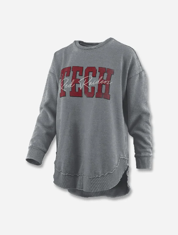 Press Box Texas Tech Red Raiders "Everest" Vintage Poncho Fleece