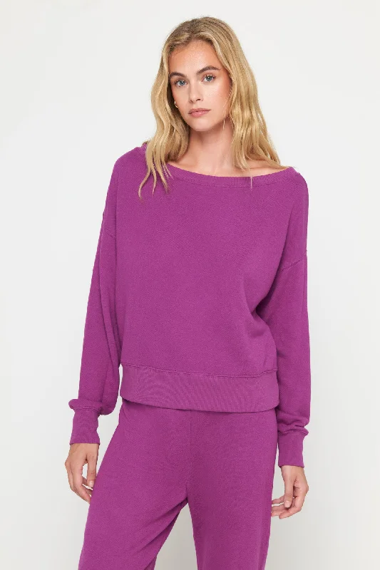 La Vida Off Shoulder Sweatshirt