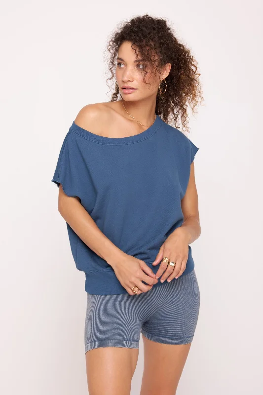 La Vida SS Off Shoulder Sweatshirt