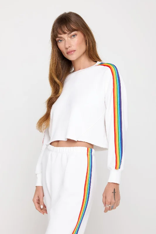 Rainbow Cropped Pullover