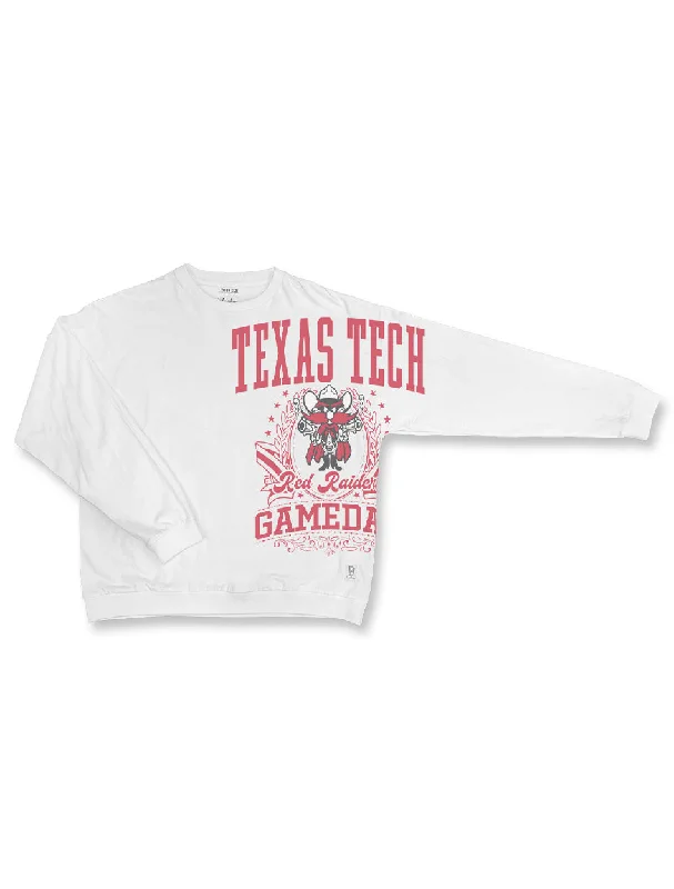 Texas Tech PressBox "Gabby" Oversized Long Sleeve Top