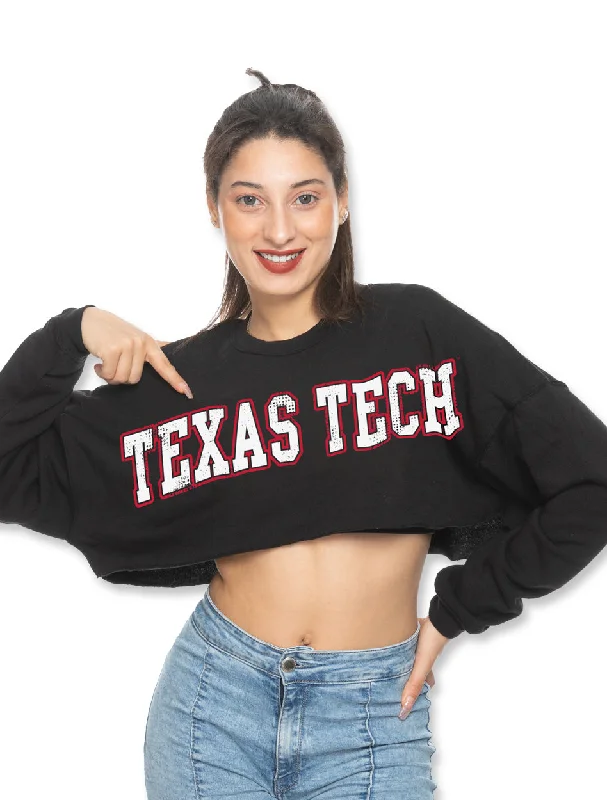 Texas Tech Zoozatz "Uber" Cropped Sweatshirt